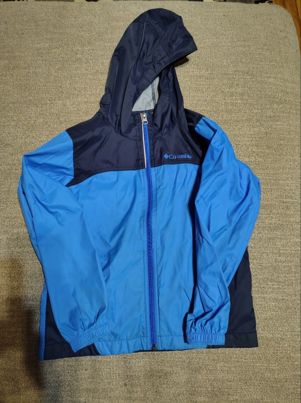 Columbia Kids Two-Tone Blue Full-Zip Windbreaker